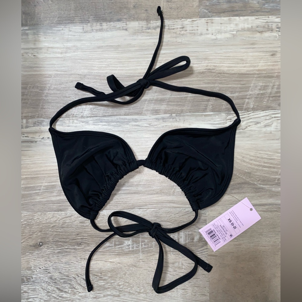 *NEW* Wild Fable Adjustable Black Triangle Bikini Top - Women’s Size XS (0-2)